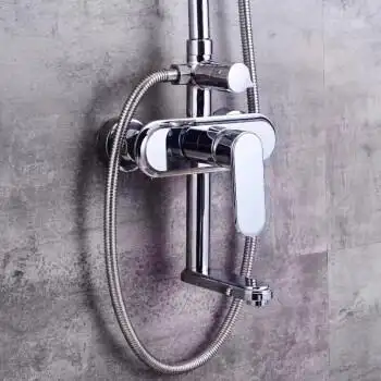 度佳行 淋浴花洒套装浴室冷热混水阀配件洗澡水龙头沐浴器主体淋雨头