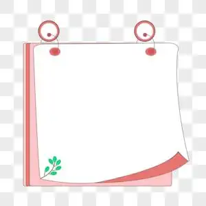 儿童座子卡通手绘便签纸素材