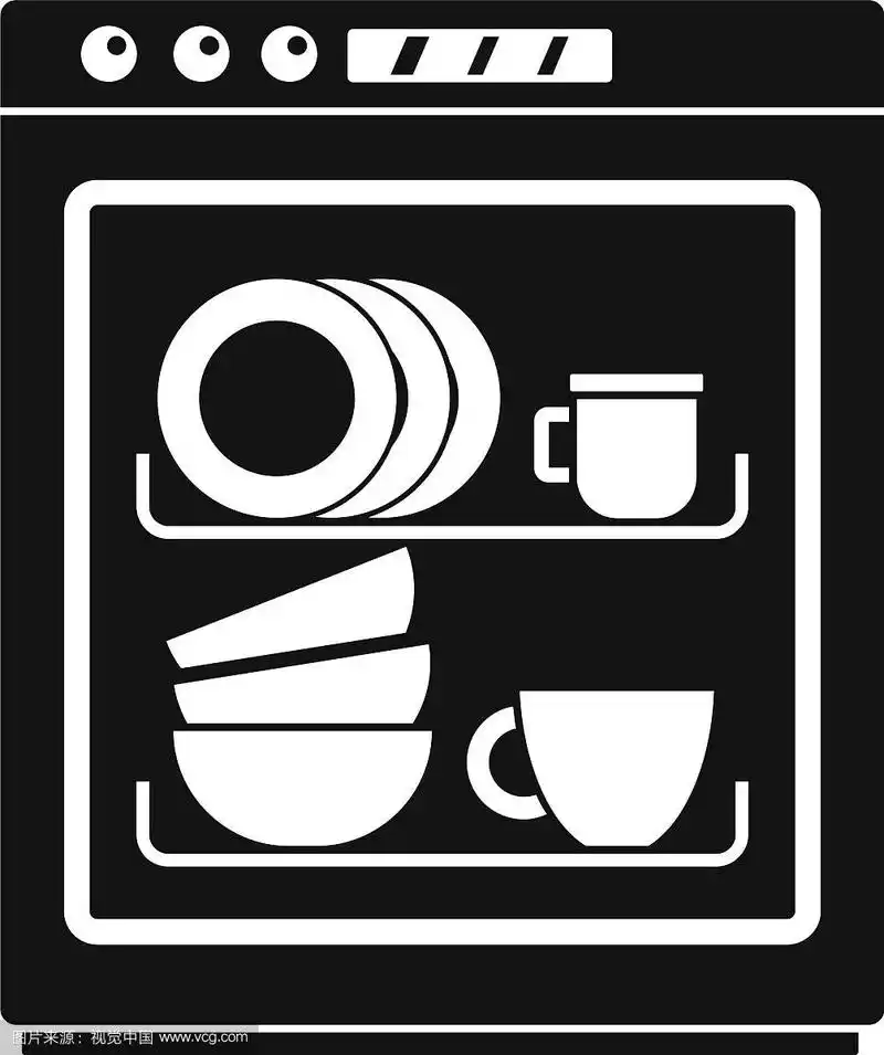 洗碗机图标简约风格