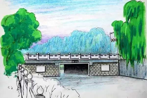 许昌七旬老人手绘护城河20桥美景栩栩如生