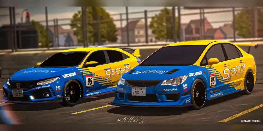 【car parking】本田spoon双车涂装展示