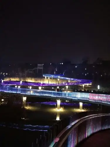 三原清河湿地公园夜景