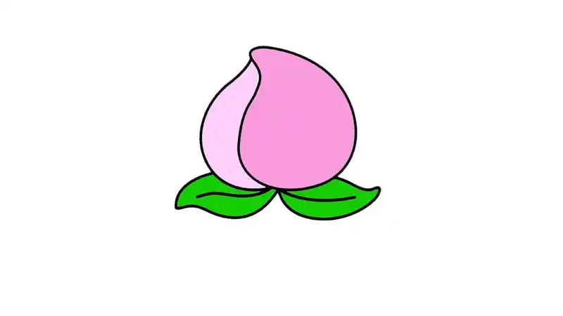 水蜜桃简笔画