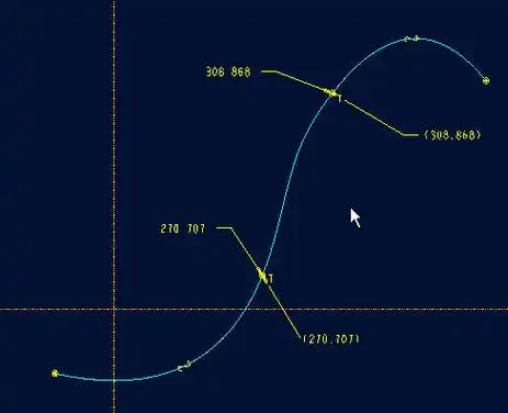 用pro/e制作两条c2(曲率相连)的曲线