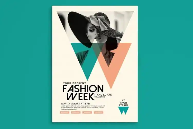 时装周服装秀传单海报模板素材fashionweekflyer9w7hgv