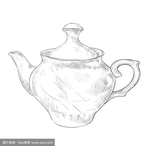 素描的茶壶