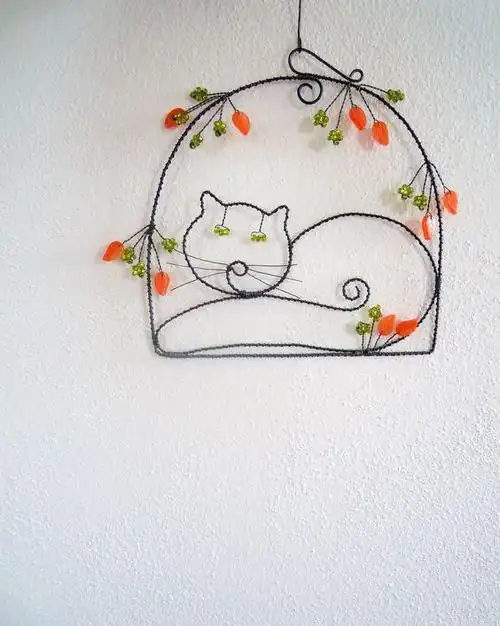 简单的铁丝也可以做装饰简约有新意