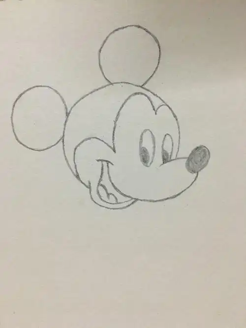 儿童简笔画之米奇的画法