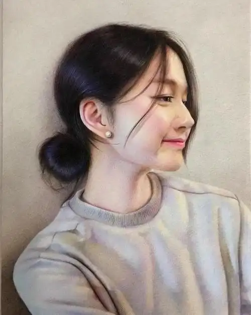 神仙画画!彩铅人物肖像,细腻写实看着很舒服