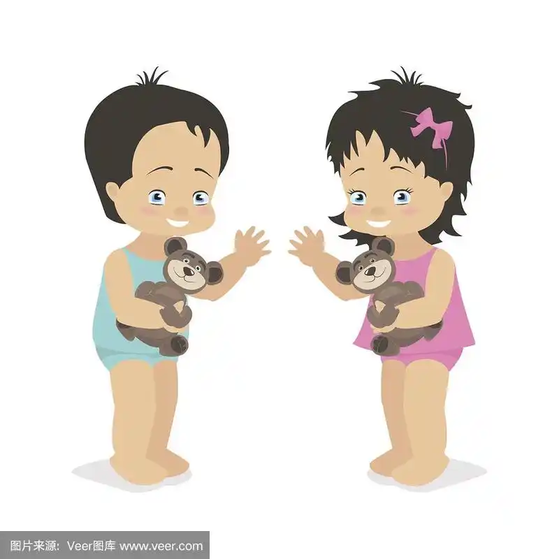 快乐微笑的孩子.向量