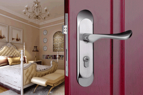 芯套装房间门卧室执手锁具合页门吸套装金拉丝门把手镍拉丝bln2011pn