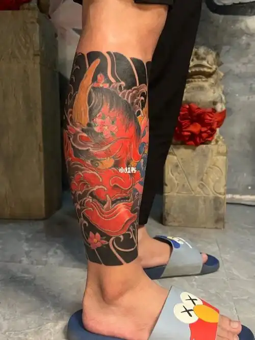 操作)#湛江纹身  #湛江纹身店  #湛江纹身师  #包小腿  #包小腿纹身