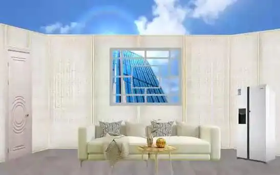 小品场景相声话剧农村学校教室内客厅演出大屏幕背景led视频素材 (79)