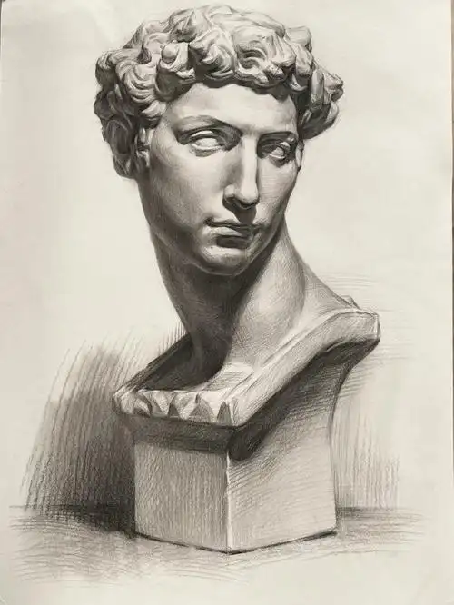 素描石膏像#素描  #画画  #素描头像  #石膏像素描  #素描画