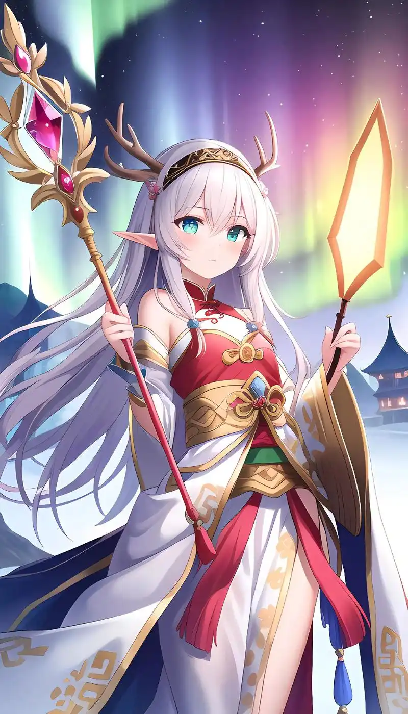 每天分享都不同,今天分享的是,二次元鹿角魔法美少女.#二次元