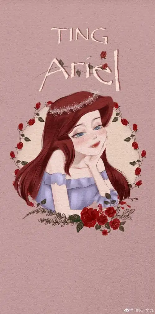 迪士尼公主壁纸 cr. ting-小九