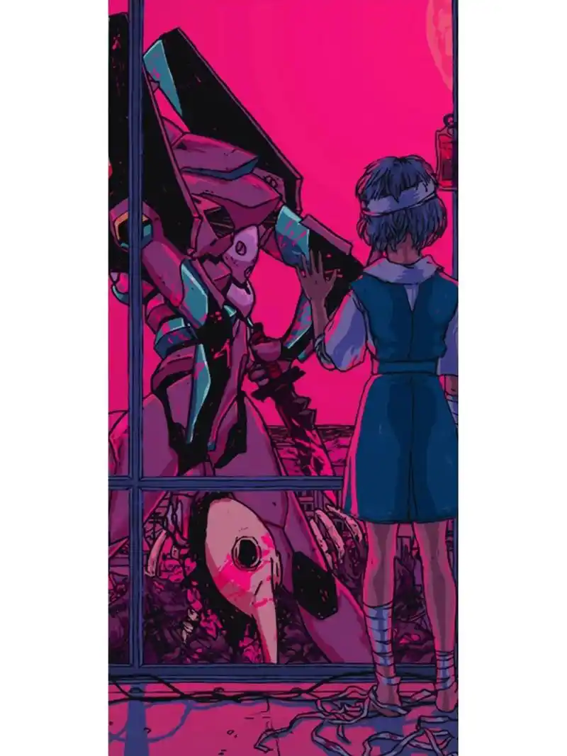 iphone 暗紫色 eva 大全壁纸 粉丝都很喜欢暗紫色eva.专门收集了一下.