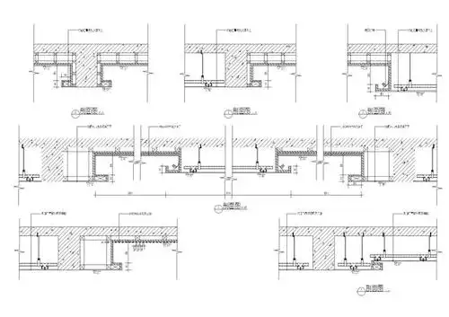 14类吊顶详图剖面大样图-室内节点详图-筑龙室内设计论坛