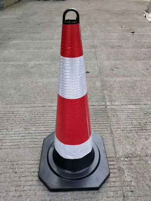 90cm路锥 锥形桶 橡胶提环路锥 雪糕筒 警示锥 高速公路反光锥