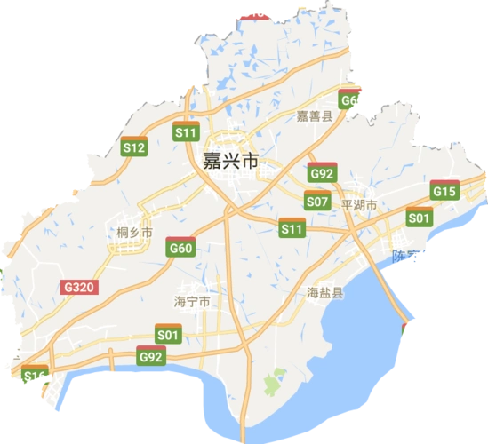 嘉兴市高清电子地图
