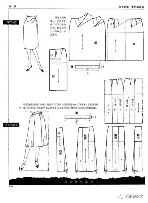 最全的半身裙裁剪图总汇