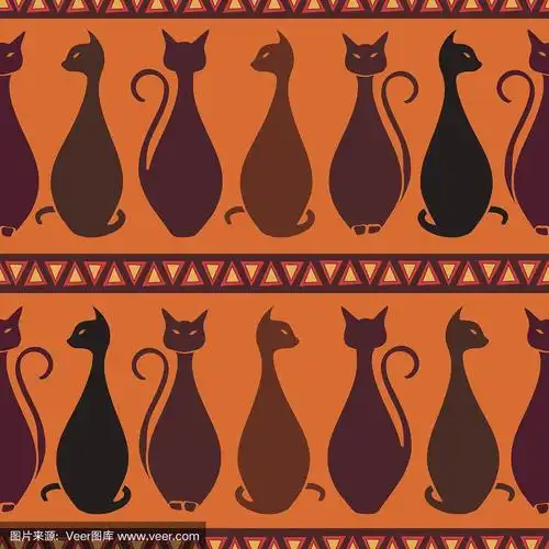 高雅,四方连续纹样,野生猫科动物,华丽的,纹理效果