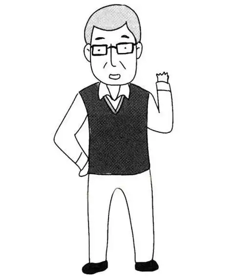 爸爸爸爸简笔画全身