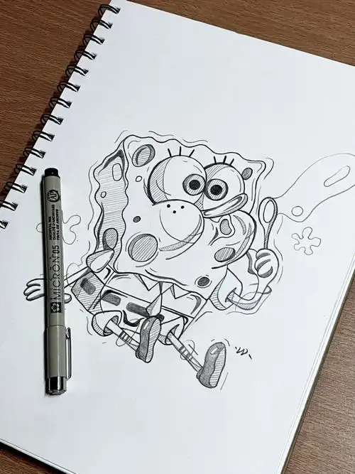 线描打卡 海绵宝宝🫧