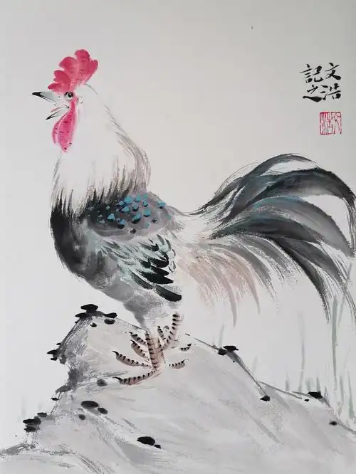 昂首挺胸大公鸡步骤图