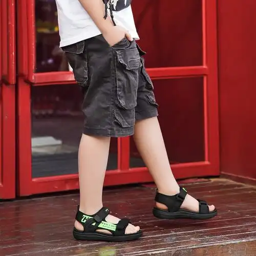 实心儿童凉鞋2020夏季男孩凉鞋中大童软底男童沙滩鞋品牌鞋子41码