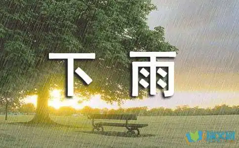 描写雨天的作文600字