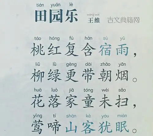 《田园乐七首·其六》王维唐诗注释翻译赏析 (李兵075)