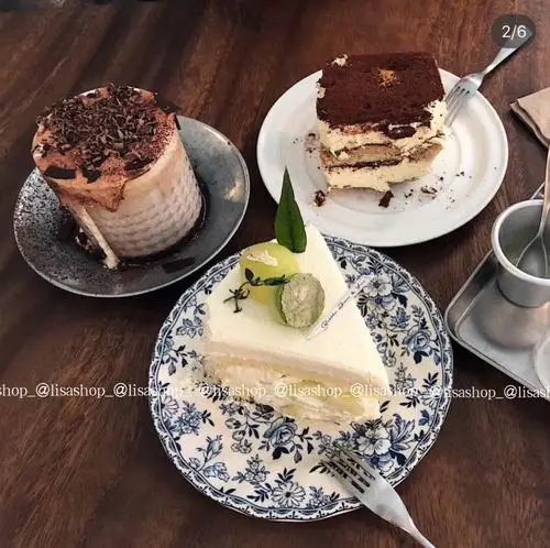 lisashop英式甜品蓝色复古蛋糕碟水果盘盘