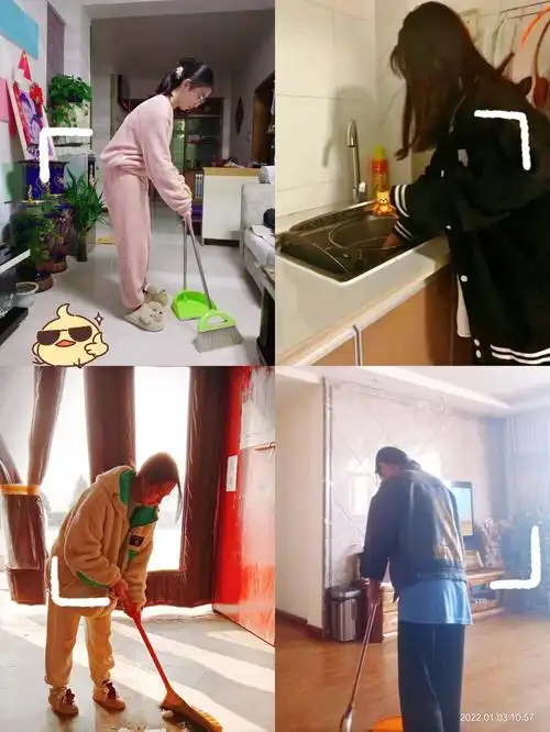 居家劳动战疫舞蹈学院组织各班学生积极参加家务劳动