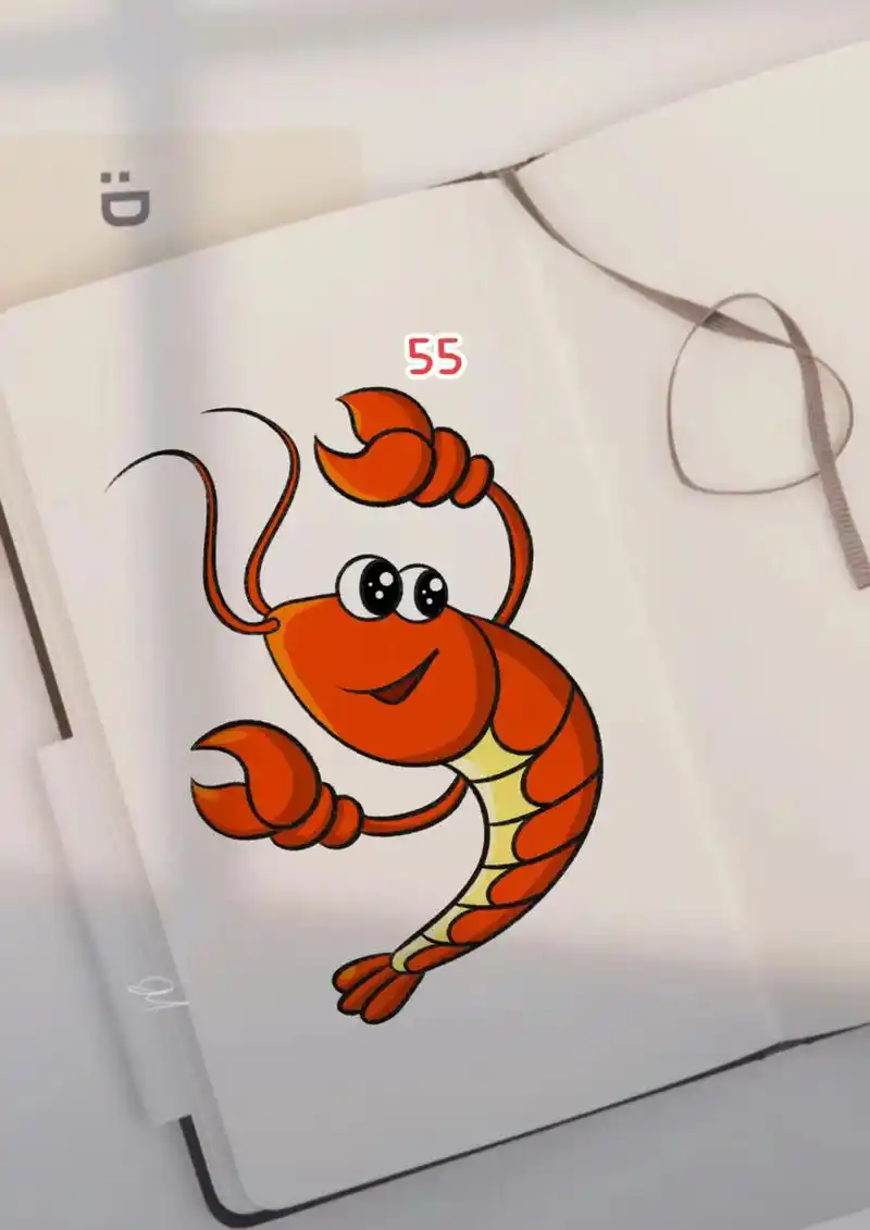 第55个-小龙虾.100个简笔画教程#简笔画 #少儿美术 # - 抖音