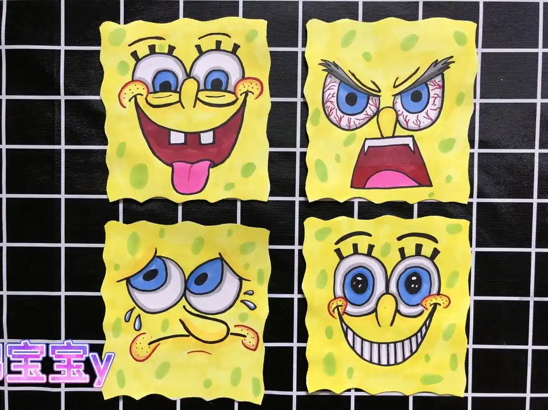 画画|海绵宝宝的喜怒哀乐