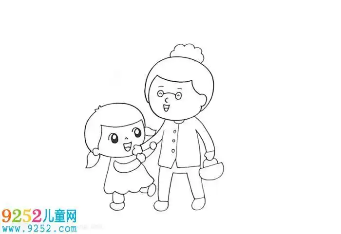 小朋友扶老奶奶手抄报手抄报模板大全