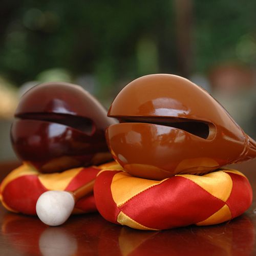 佛教用品香樟木木鱼3.5寸4寸5寸6寸7寸8寸实木法器佛具一套包邮