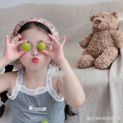 萌娃小女孩头像 .每个女孩都是银河遗落在世间的星星.