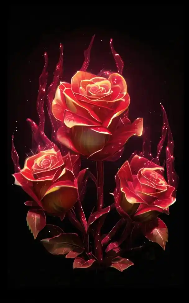 玫瑰花瓣龙卷风 #ai绘画 #抖音图文来了 #图文伙伴计划 - 抖音