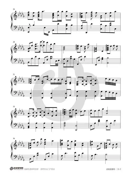 这就是爱吗钢琴谱-林俊杰这就是爱吗钢琴谱-环球钢琴网