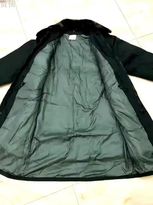 贵侠8成新棉大衣冷库保暖棉袄寒区二手温区棉服保安物业外套军绿色