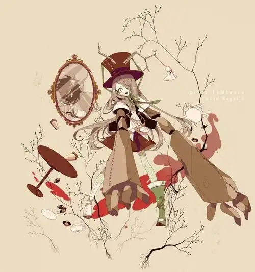 插画美图欣赏来自插画师しきみ笔下的黑暗系哥特风少女合集