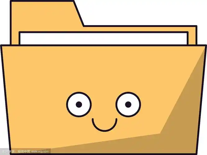 文件夹文件可爱的卡通