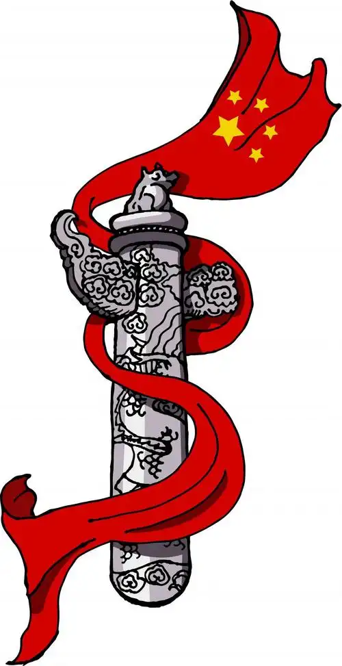 建党节元素华表免抠图