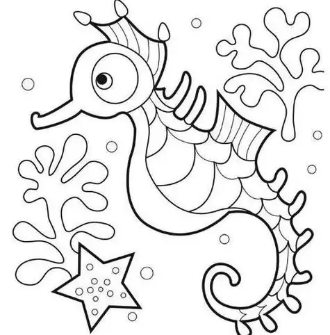 简笔画海洋世界小动物