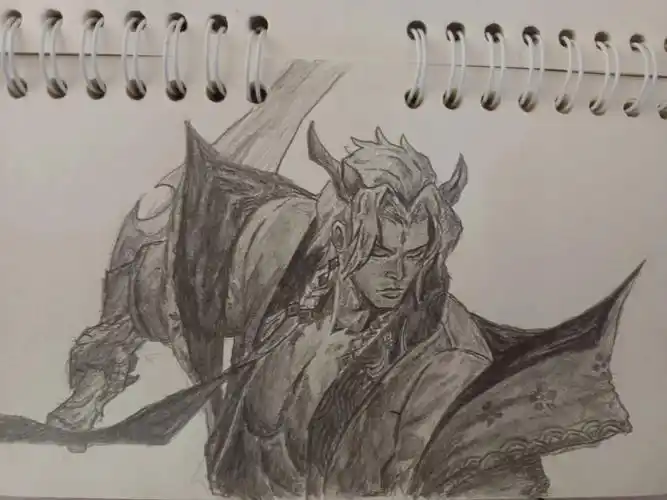 趁着放假摸一个,给点流量吧#英雄联盟  #绘画临摹  #画画  #永恩