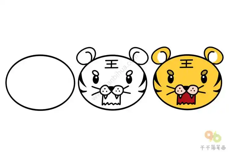 创意简笔画椭圆秒变可爱的小动物
