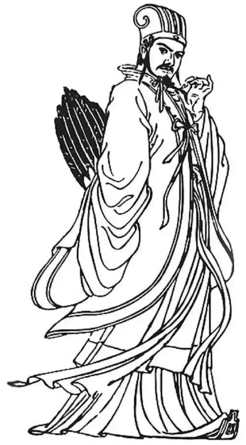 诸葛亮简笔画 诸葛亮简笔画 全身 - 水彩迷