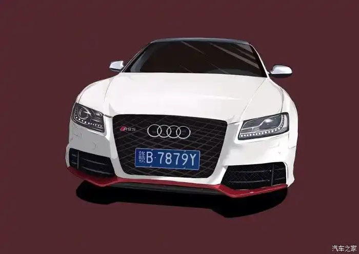 爱车女孩自画奥迪s5漫画照仅欣赏